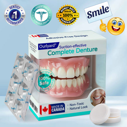 ✅ Made and Shipped from Canada | Ourlyard® Suction-fit Complete Denture 🍂