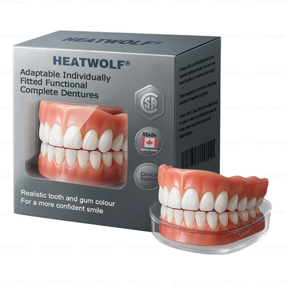 ✅ Made and Shipped from the Canada | HEATWOLF® Adaptable Custom-Fit Functional Complete Dentures 🍁